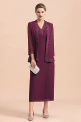 V-neck Elegant Sleeveless Lace Apppliques Mother of Bride Dress With Wraps