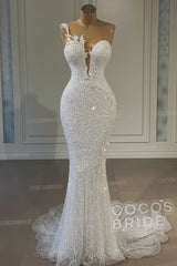 Long Mermaid Sweetheart Tulle Sequin Formal Prom Dress